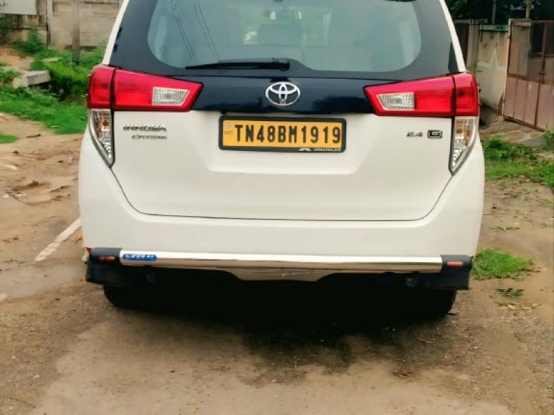 Innova Crysta Back View Car Rental Service in Trichy